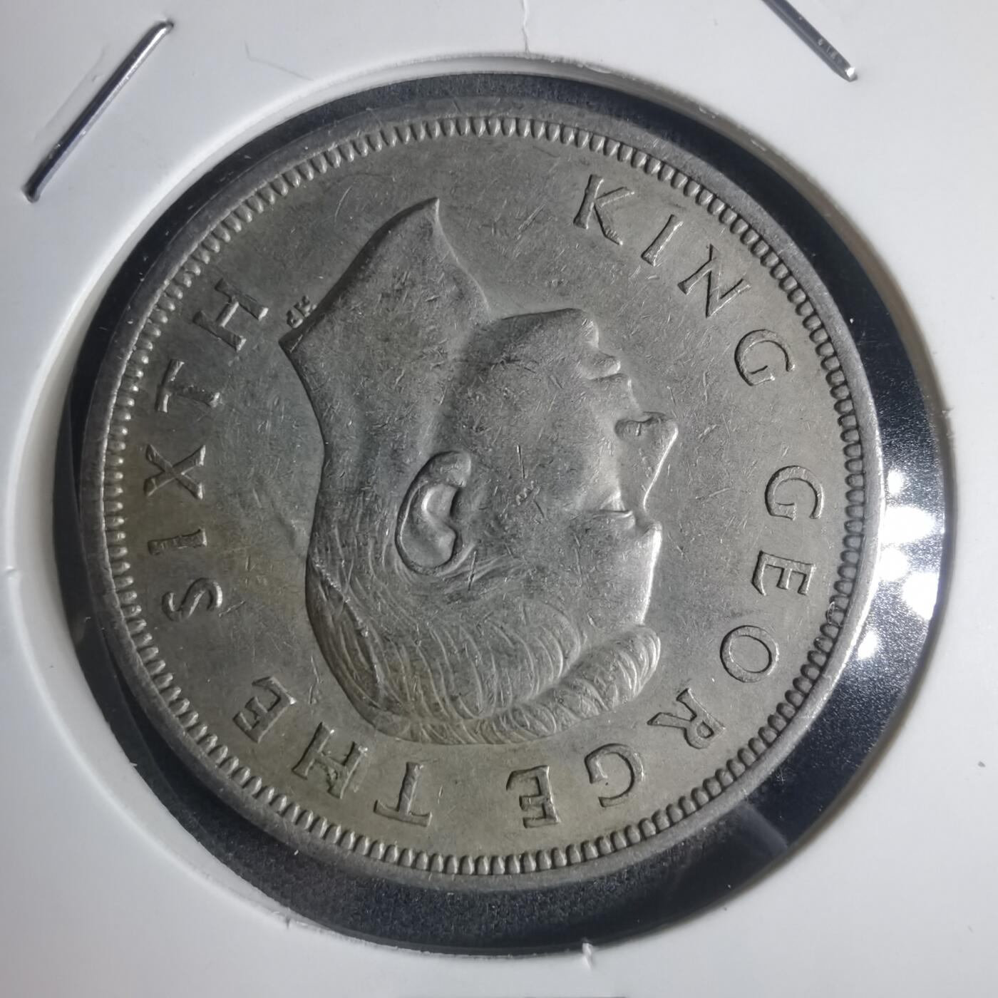 沼泽如烟--第932场 新西兰1951年半克朗