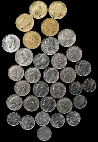 修遠堂世界钱币第九十七期 - 卢森堡现代币一组 每一枚都不重复