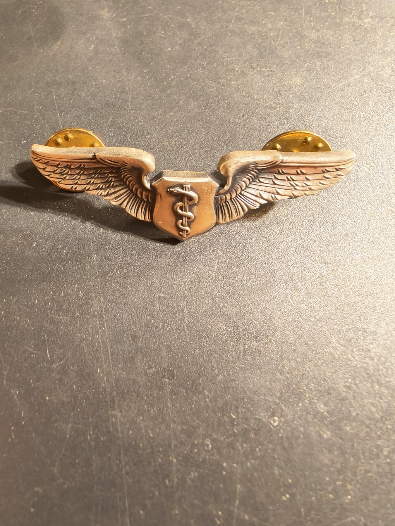 老王徽章第169期 美国空军军医技能章    925银    2英寸