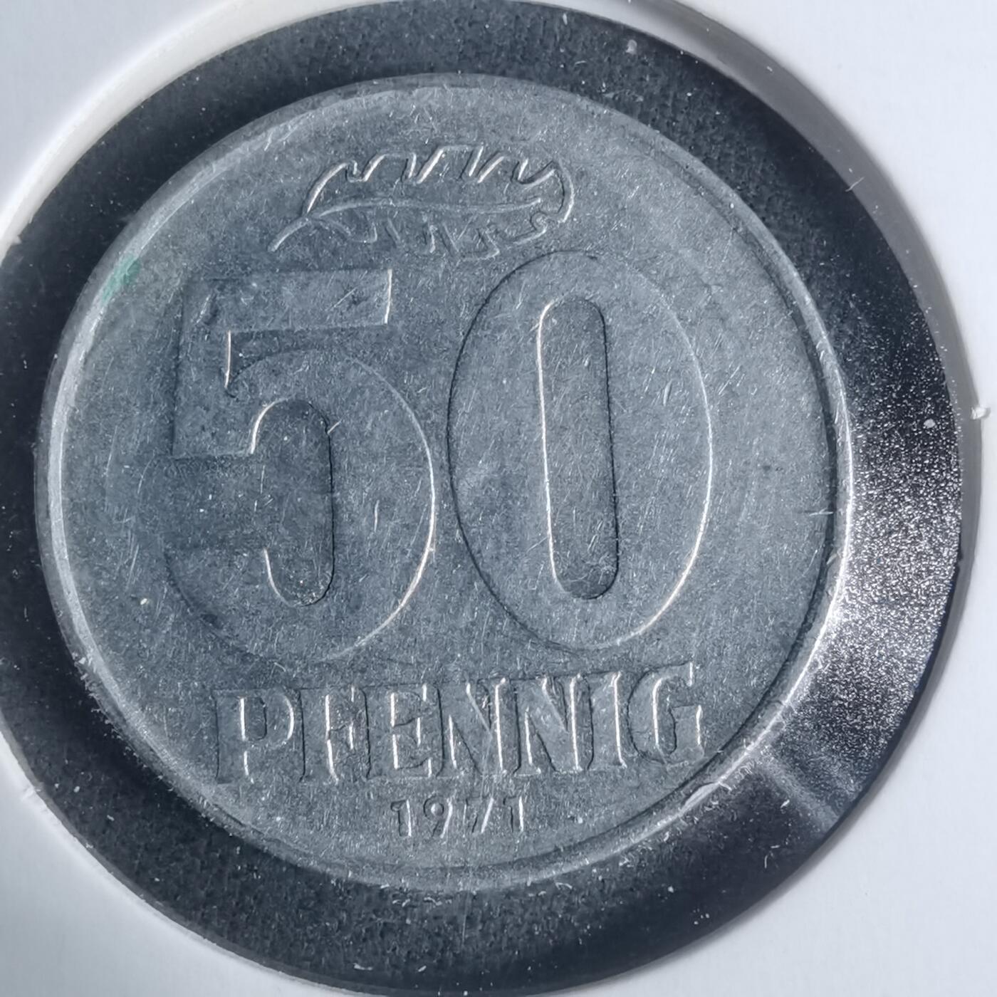 沼泽如烟--第931场 东德1971年50芬尼