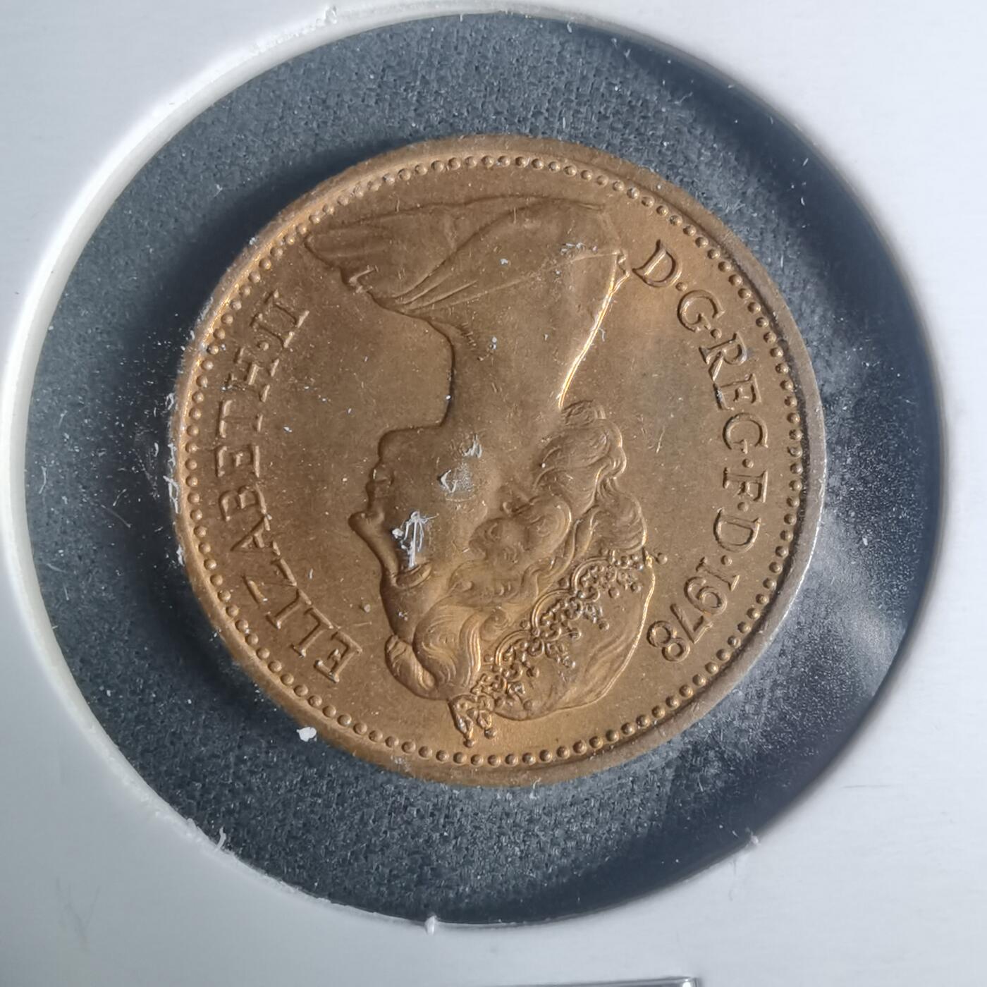 沼泽如烟--第931场 英国1978年1便士