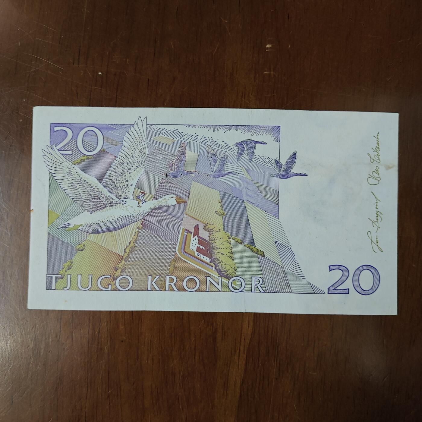 欧洲1997-2008年瑞典20克朗尼尔斯骑鹅旅行记原图片