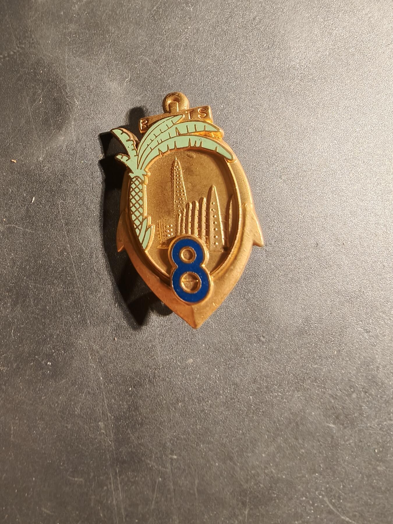 老王徽章第169期 法国陆军第8步兵团证章