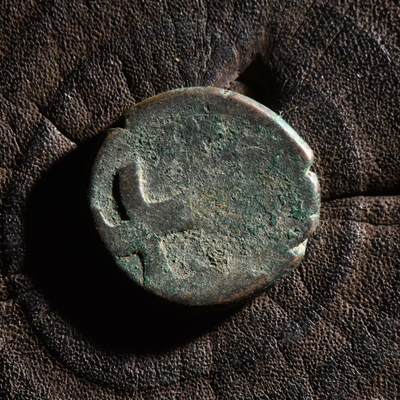 【良泉】【元旦直播场】1月1日晚19.30点开拍！208组西方古代钱币、日本朝鲜花钱 - 约1780-1850年【阿富汗】自治地区打制“狮子弯刀”法鲁斯铜币，6.59克