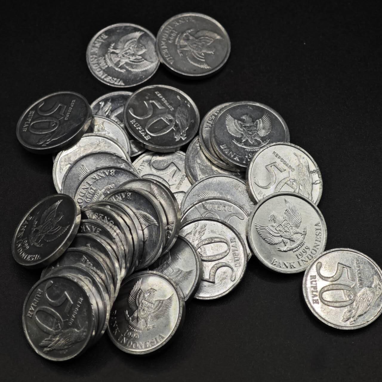 【淘币小摊】实时拍第八百二十七拍   散币场   满百包邮可预留二周 每周一统一发货   印尼50卢比铝币31枚