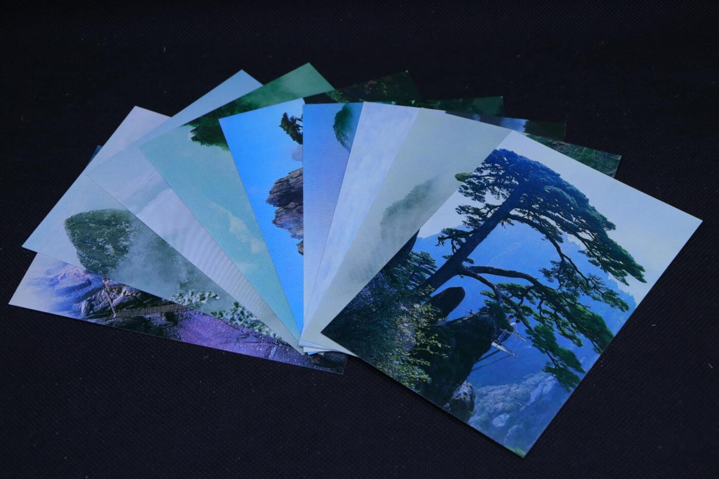 【淘币小摊】限时拍第八百三十拍  散币纸币邮票场  满百包邮可预留两周  周一统一发货      黄山风光邮资明信片10张