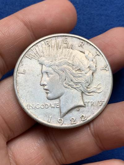 《竞宝斋》第447场 周日，周一，2场连拍 （全场包邮） - 美国1922年和平鸽1美元银币