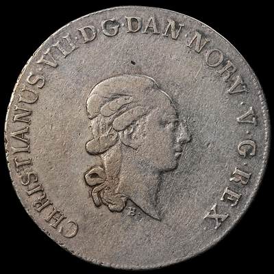 修遠堂世界钱币第九十七期 - 1787 年石勒苏益格 - 荷尔斯泰因1/3  SPECIEDALER银币 9.56g