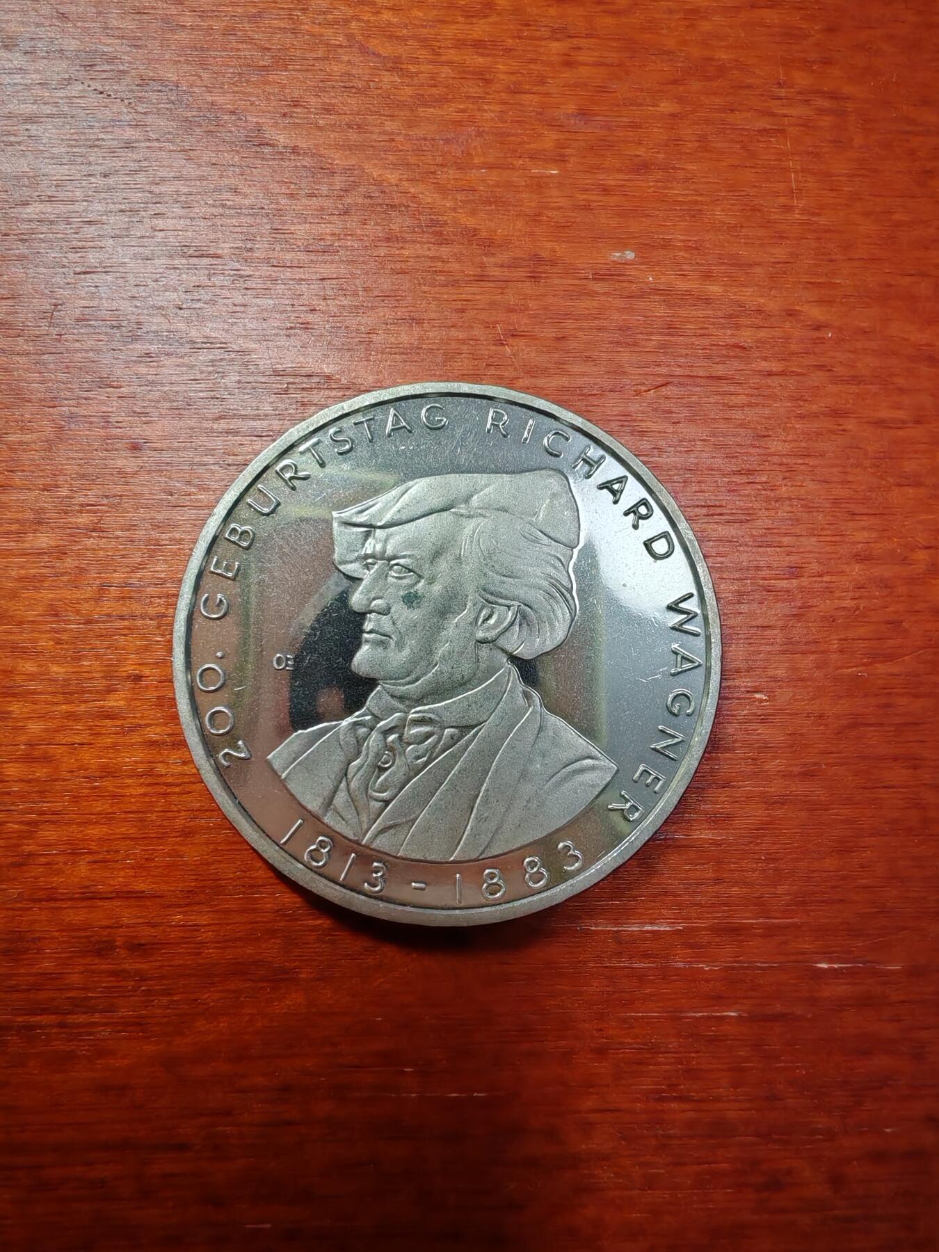 长老汇蛇年精选第八十一场拍卖 2013德国瓦格纳诞辰200周年10欧元铜镍币