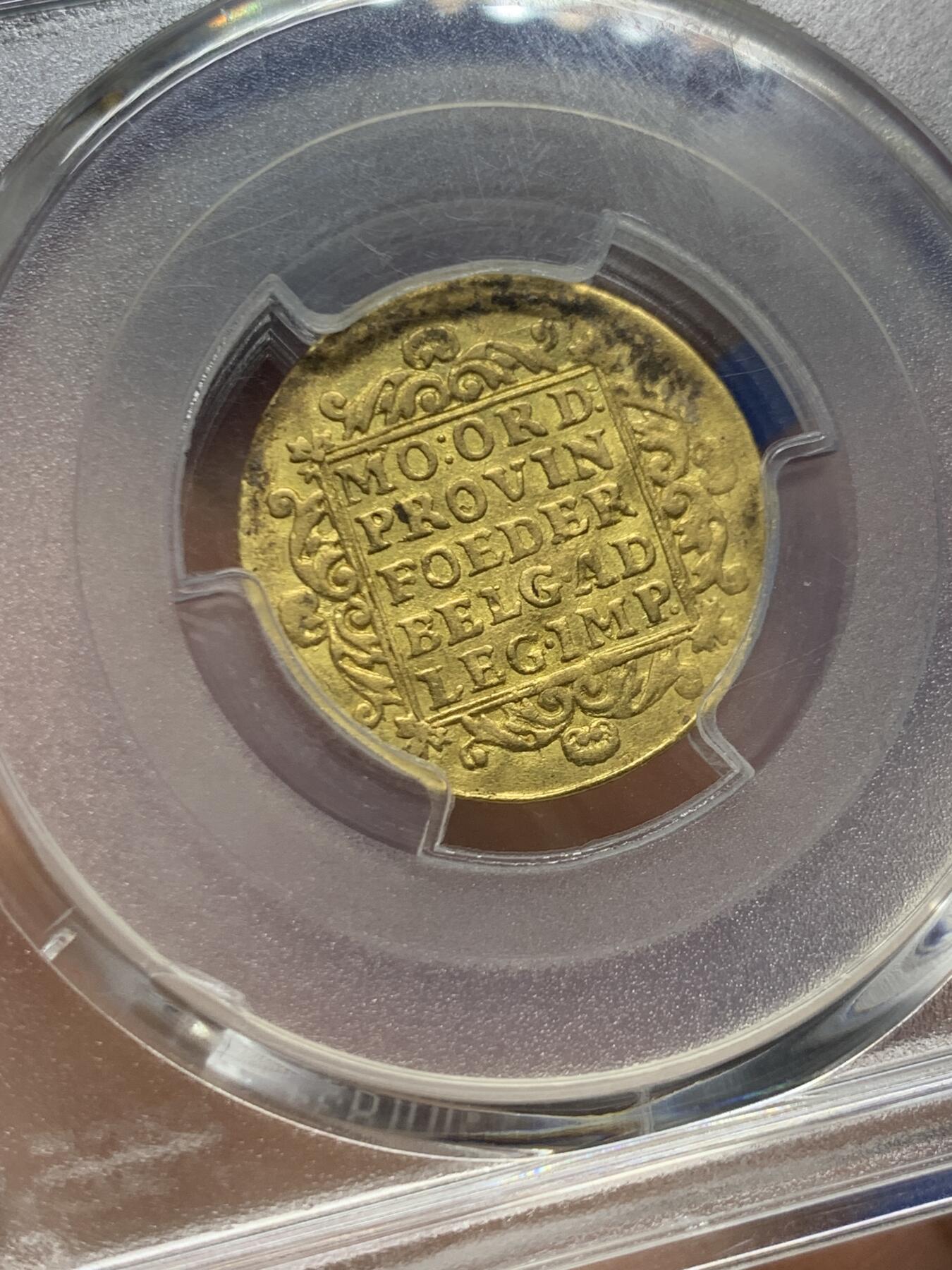 《竞宝斋》第447场 周日，周一，2场连拍 （全场包邮） PCGS AU58 荷兰武士1781年金币 986金，3.49克，非常稀有的品种，季军分，更高分仅两枚！