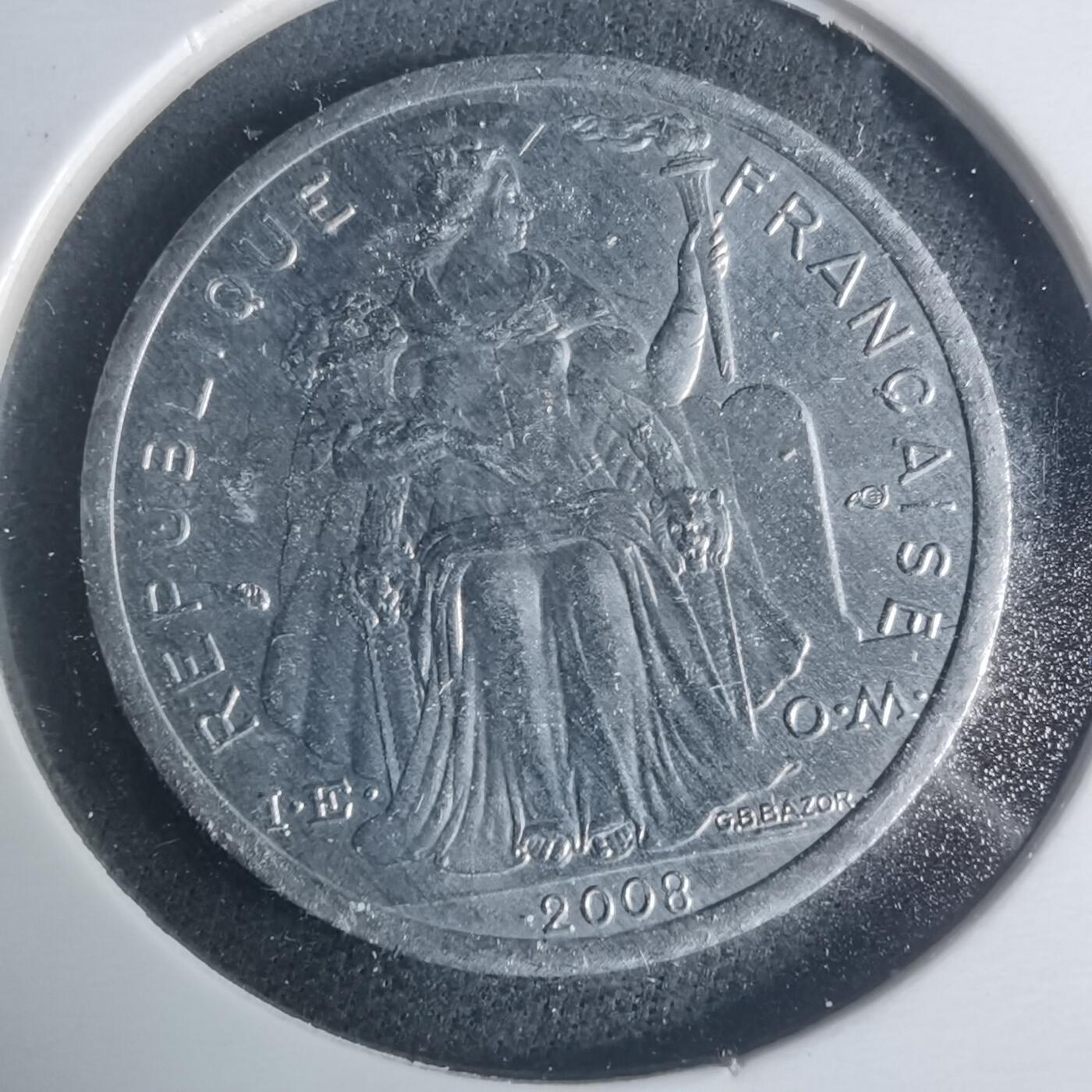 沼泽如烟--第931场 法属波利尼西亚2008年1法郎