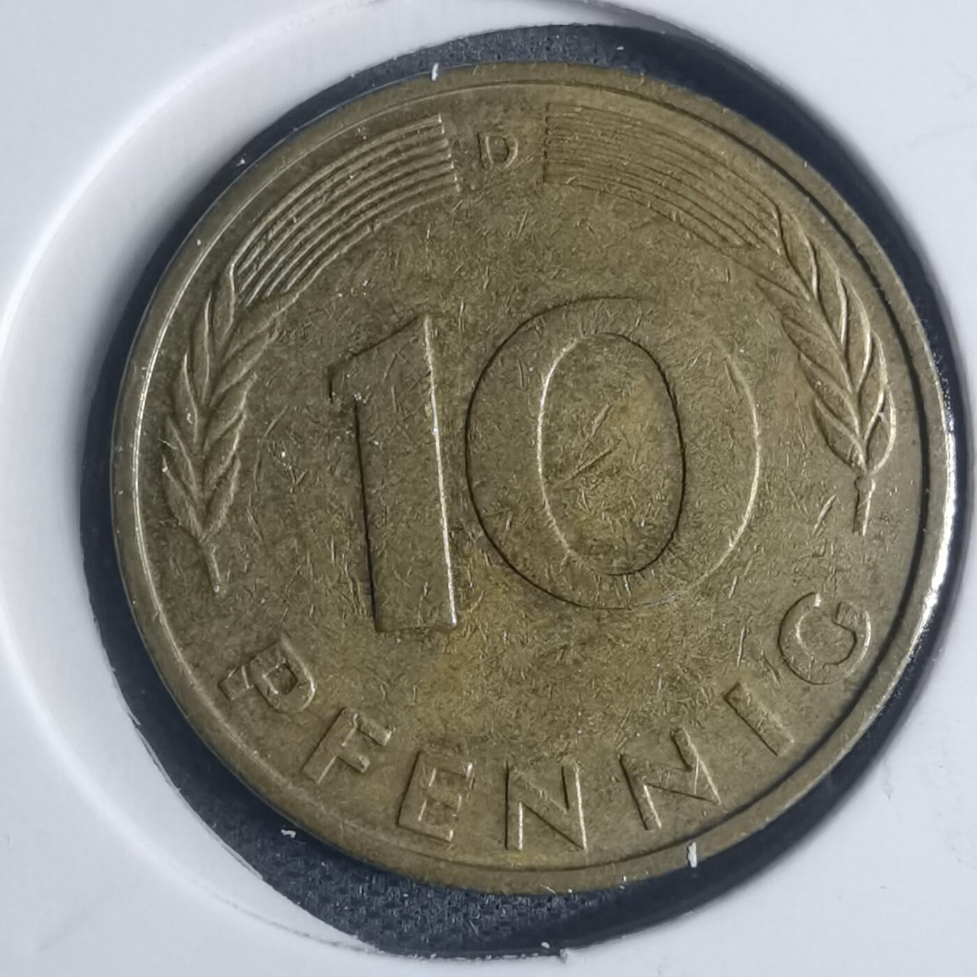 沼泽如烟--第932场 德国1985年10芬尼