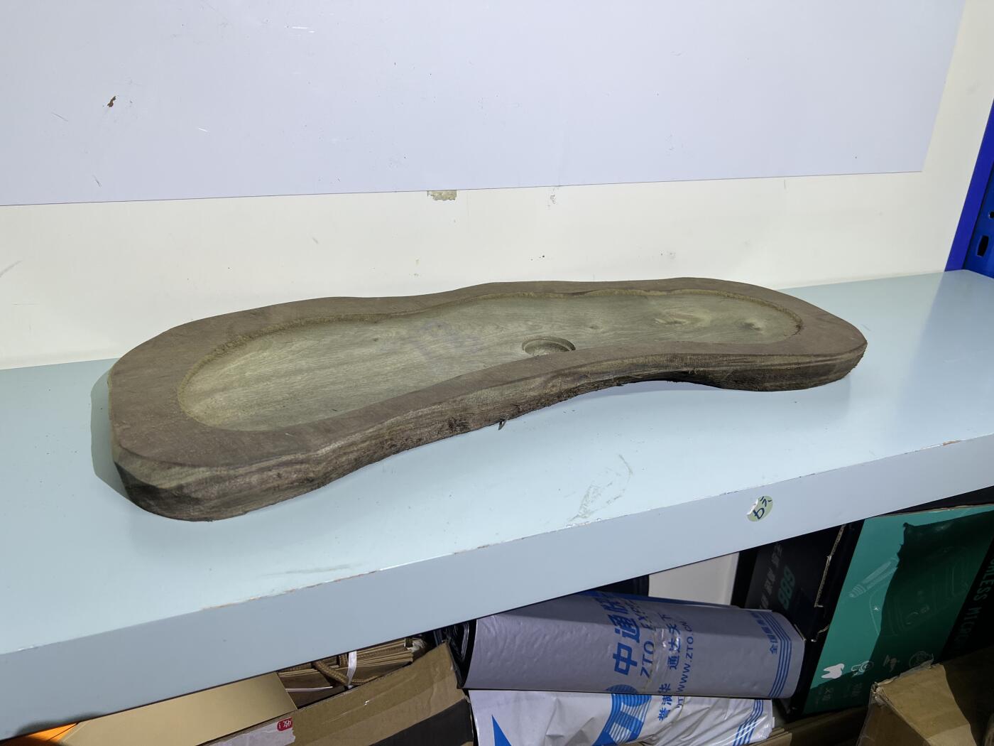 零元拍：C1 金丝楠 茶盘，尺寸约：570/230/190/厚35MM，满果香，满金丝满水波，未上漆上蜡