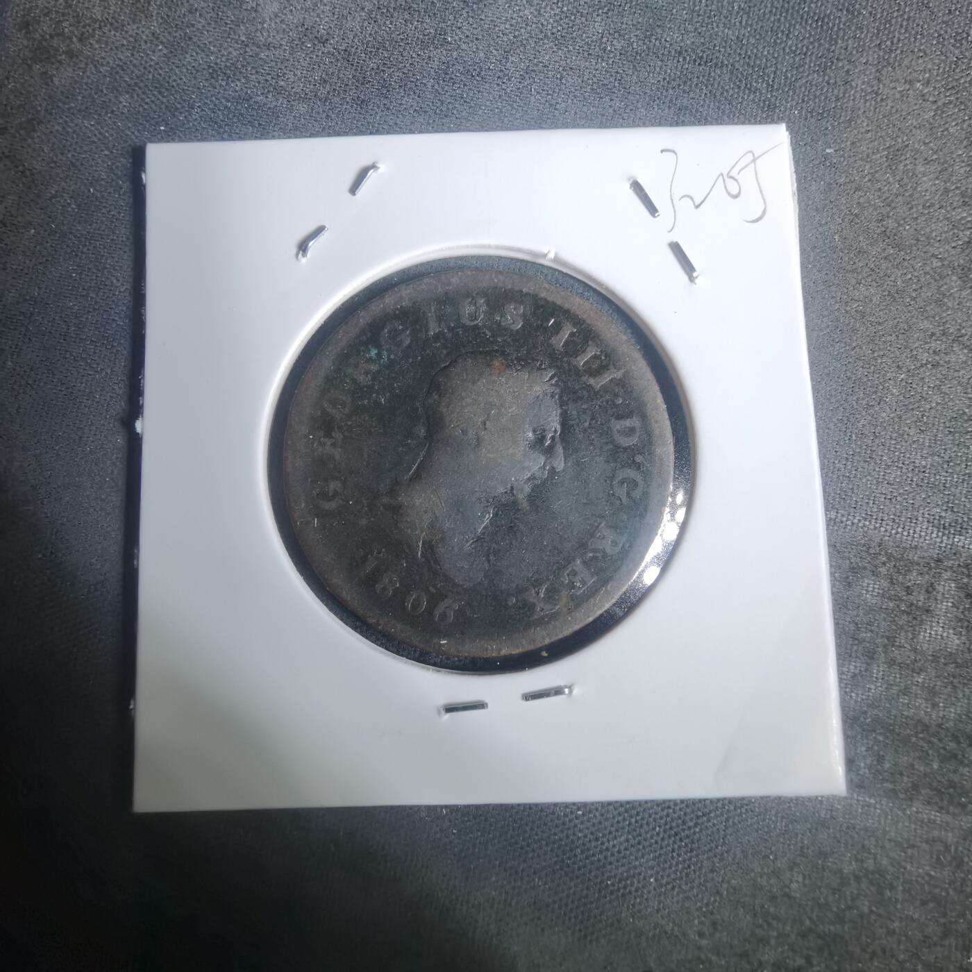 沼泽如烟--第932场 英国1806年铜币