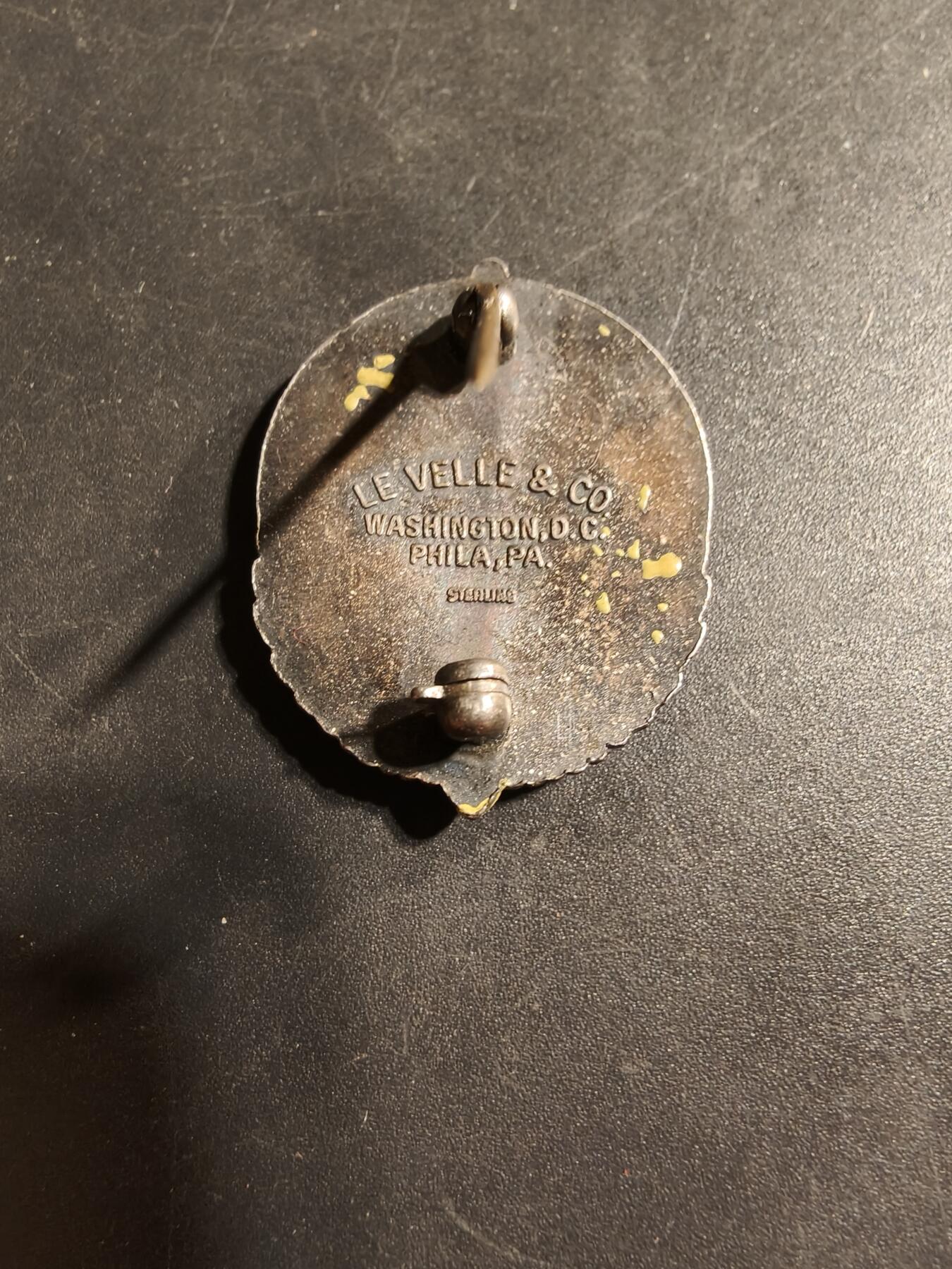 老王徽章第169期 美国二战陆军航空兵航空勤务司令部证章      925银     二战时期横针版     带厂标