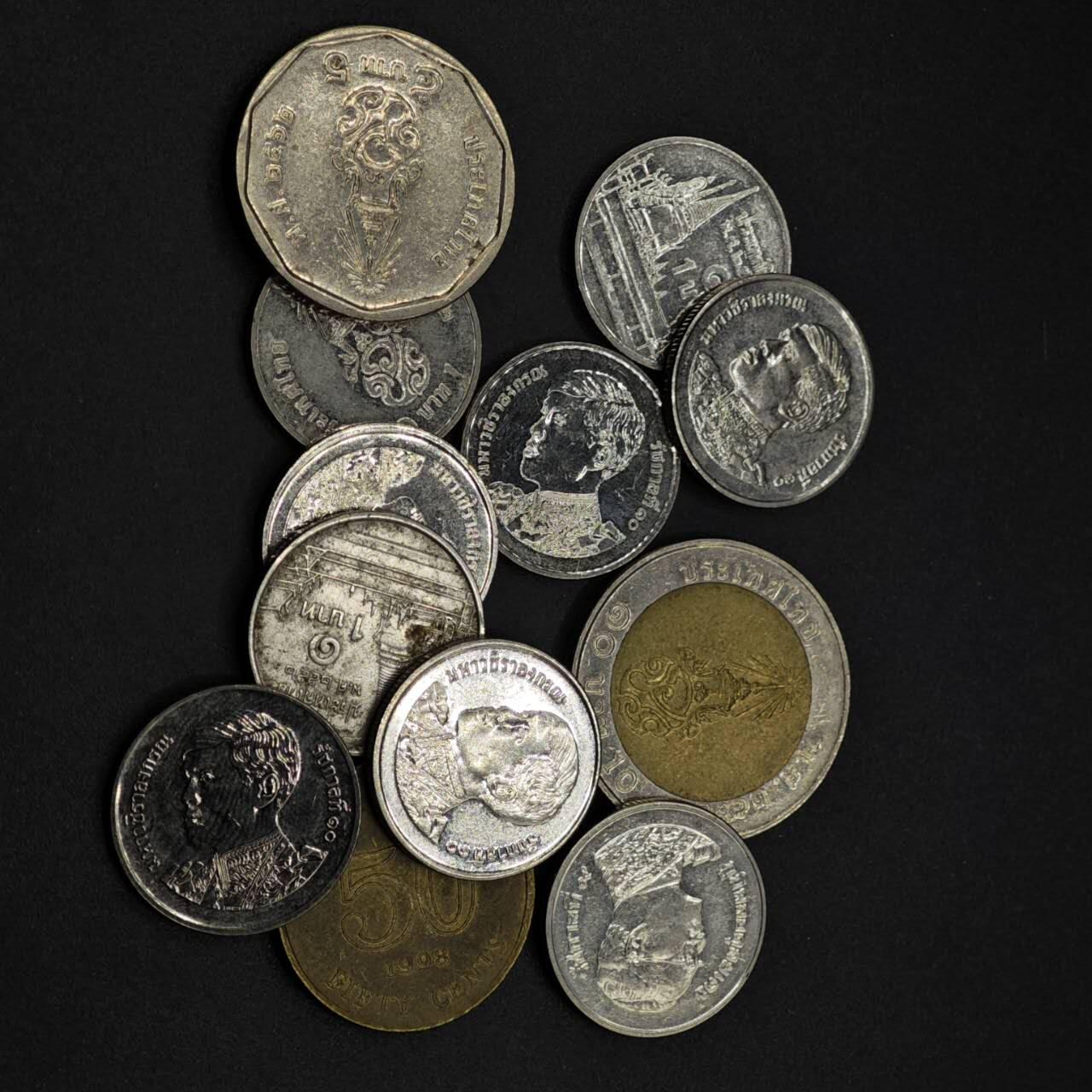 【淘币小摊】实时拍第八百二十七拍   散币场   满百包邮可预留二周 每周一统一发货   泰国12枚