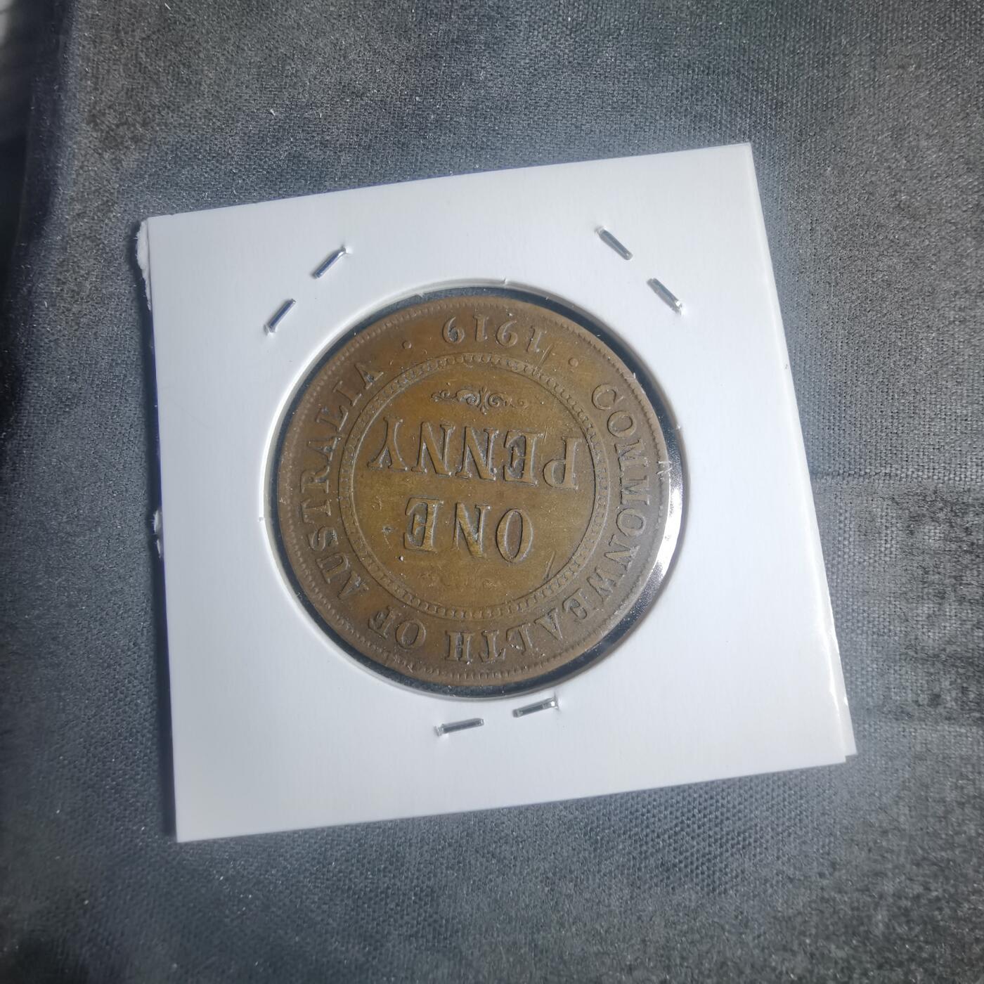 沼泽如烟--第932场 澳大利亚1919年1便士