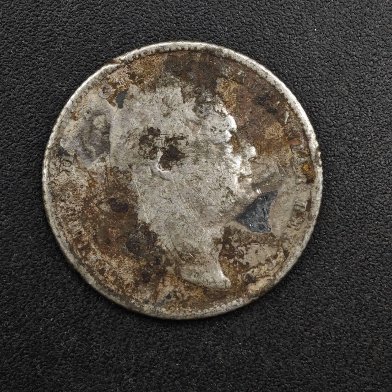 【淘币小摊】实时拍第八百二十七拍   散币场   满百包邮可预留二周 每周一统一发货   英国1834年威廉四世6便士银币