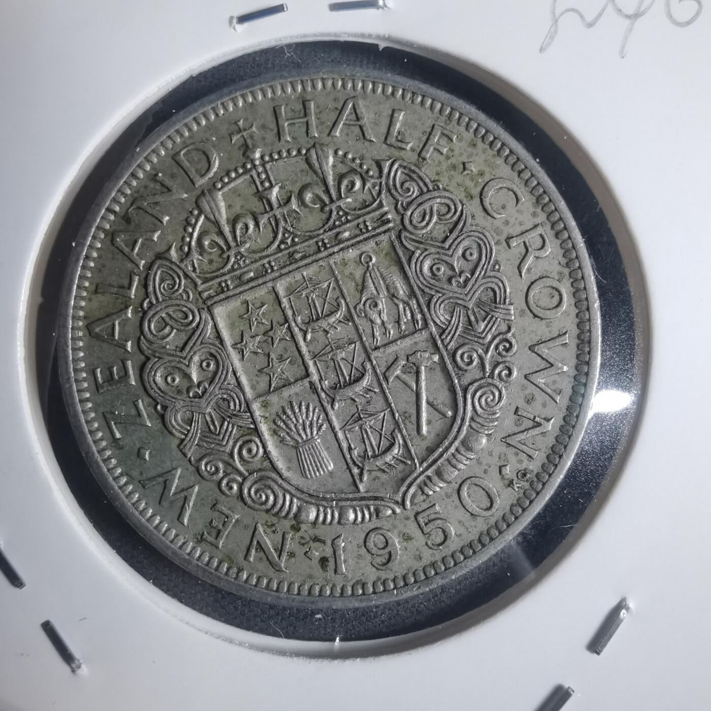 沼泽如烟--第932场 新西兰1950年半克朗