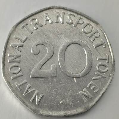 Krab外币市集Vol.26 - 英国1980年交通代币