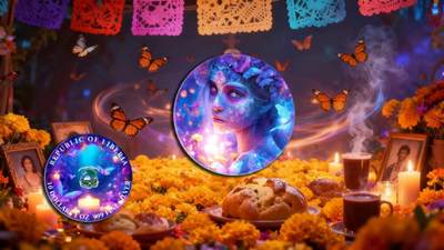 利比里亚2026年梦幻世界系列4亡灵节女神1盎司超大尺寸120毫米双面彩色纪念银币