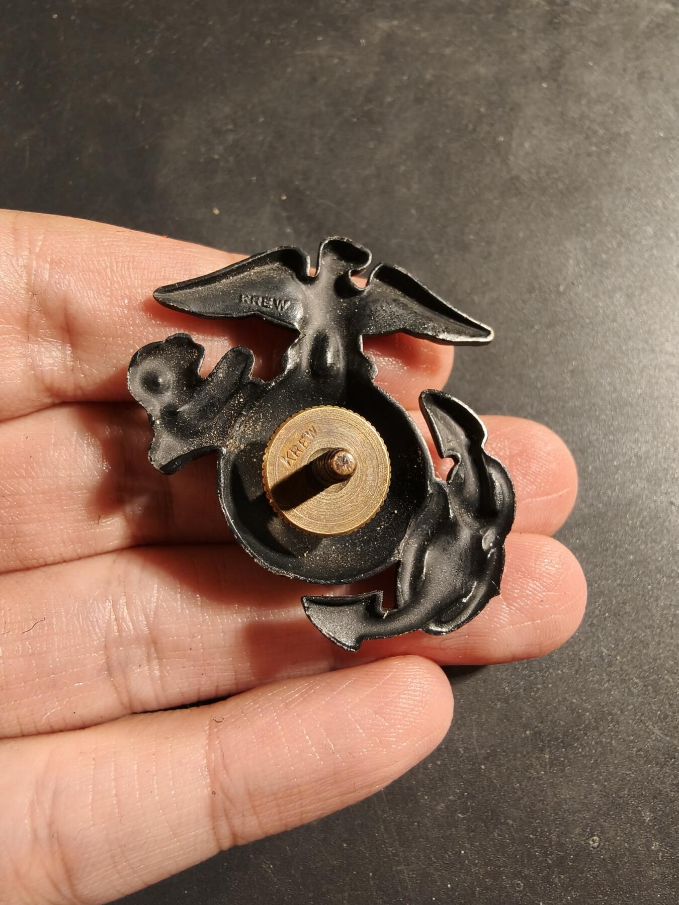 老王徽章第169期 美国海军大檐帽帽徽    低可视度