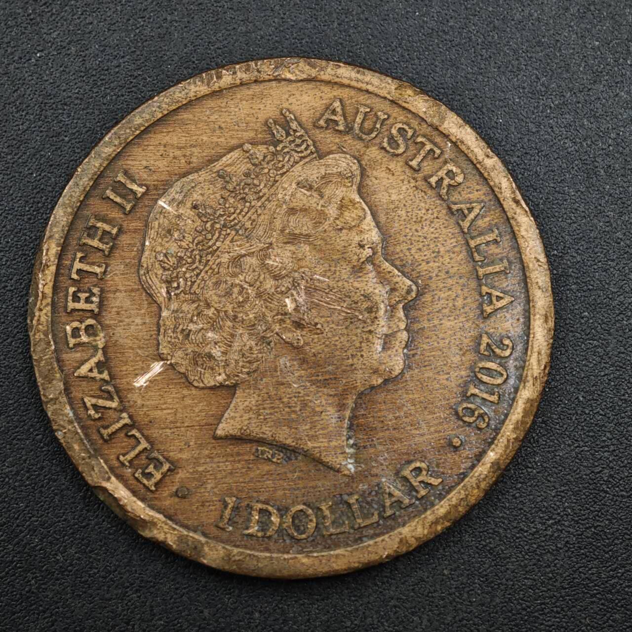 【淘币小摊】实时拍第八百二十七拍   散币场   满百包邮可预留二周 每周一统一发货   澳大利亚2016年1元纪念币