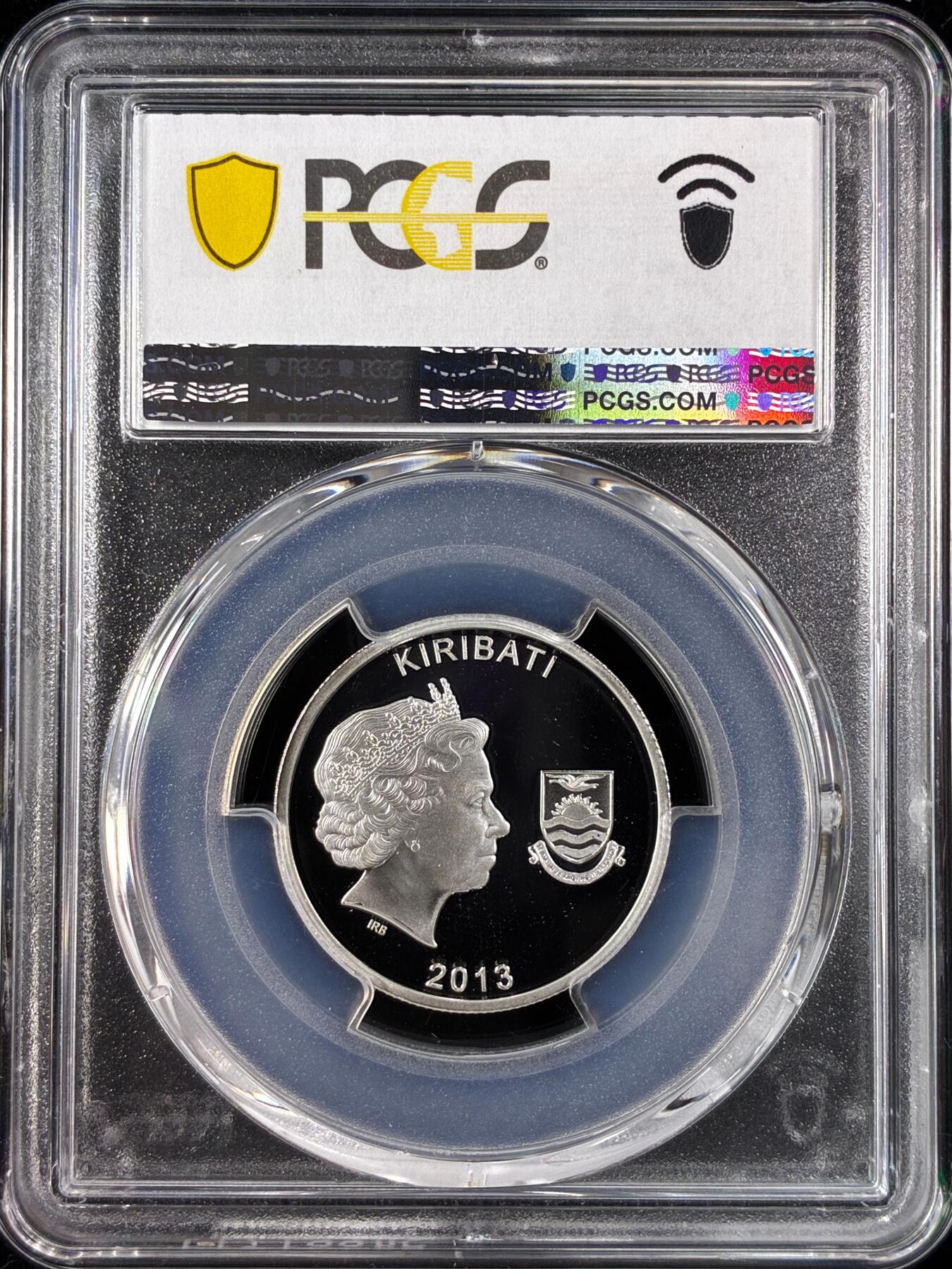 【雨安】【直播拍卖】【世界币章121期-评级币】2025-12-20 周六 19:30 保真 [评级现代] Kiribati 基里巴斯 10元 2013年 澳新军团日 PCGS-PR70DCAM 精制