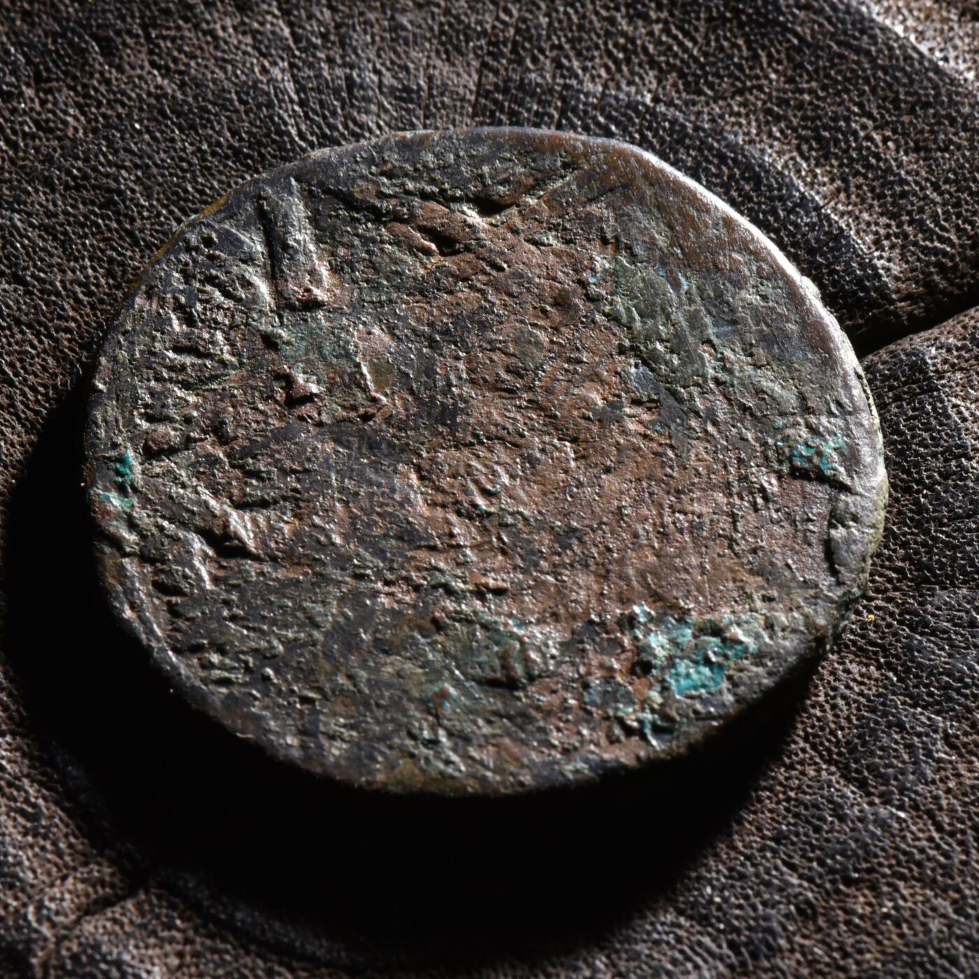 【良泉】【元旦直播场】1月1日晚19.30点开拍！208组西方古代钱币、日本朝鲜花钱 11.38克【萨拉丁】图案铜币，公元1210-1220年【中世纪】阿尤布王朝，大马士革统治者阿什拉夫·穆萨发行