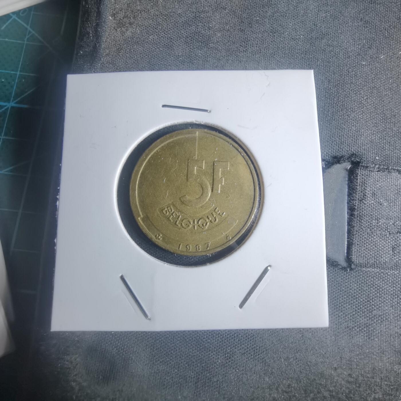 沼泽如烟--第932场 比利时1987年5法郎