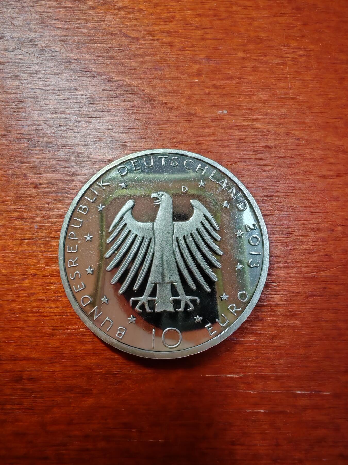 长老汇蛇年精选第八十一场拍卖 2013德国瓦格纳诞辰200周年10欧元铜镍币