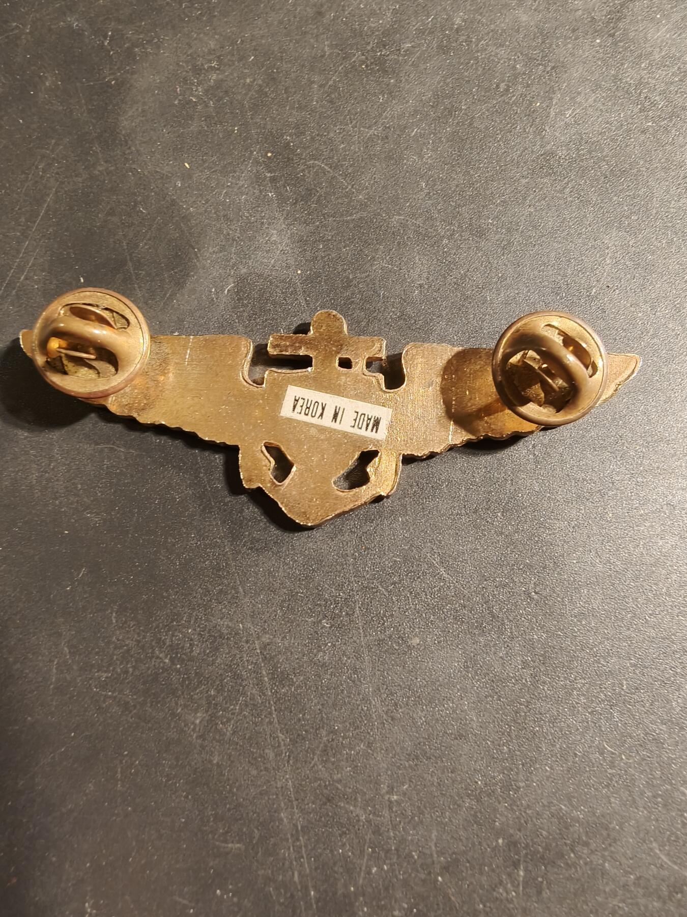 老王徽章第169期 美国海军陆战队飞行员证章       3英寸