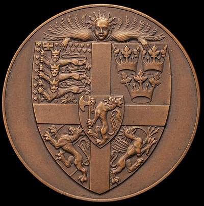 修遠堂世界钱币第九十七期 - 1934 年瑞典马尔默建城 500 周年纪念大铜章 斯科讷钱币协会发行 56.30mm，74.30g