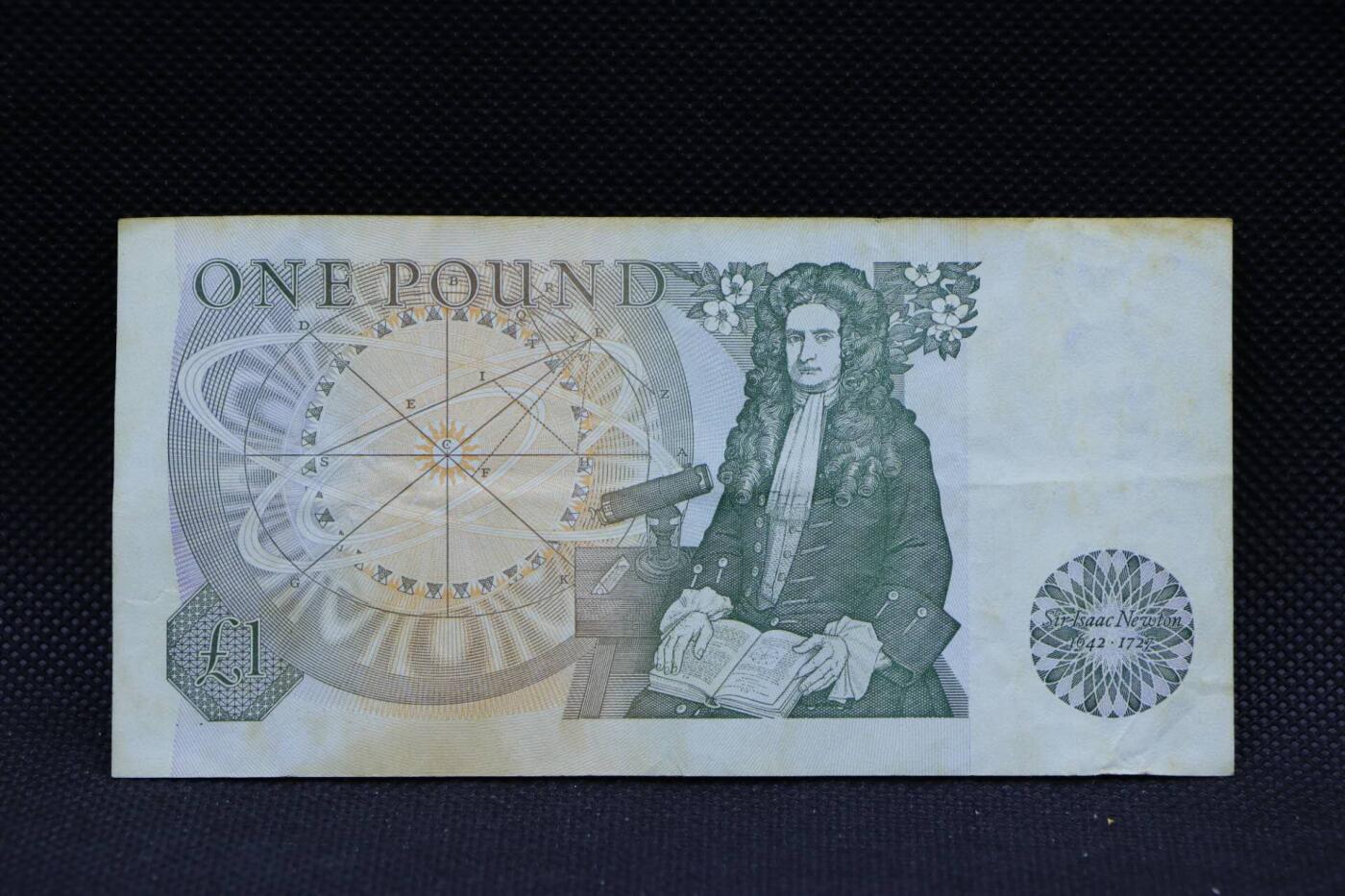 【淘币小摊】限时拍第八百三十拍  散币纸币邮票场  满百包邮可预留两周  周一统一发货   英国英格兰银行1镑纸币【有折】