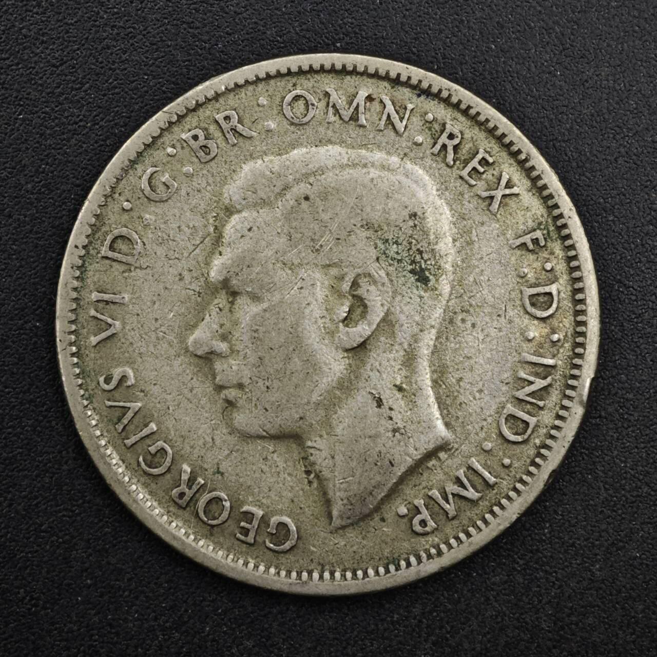 【淘币小摊】实时拍第八百二十七拍   散币场   满百包邮可预留二周 每周一统一发货   澳大利亚1947年乔治六世弗洛林银币