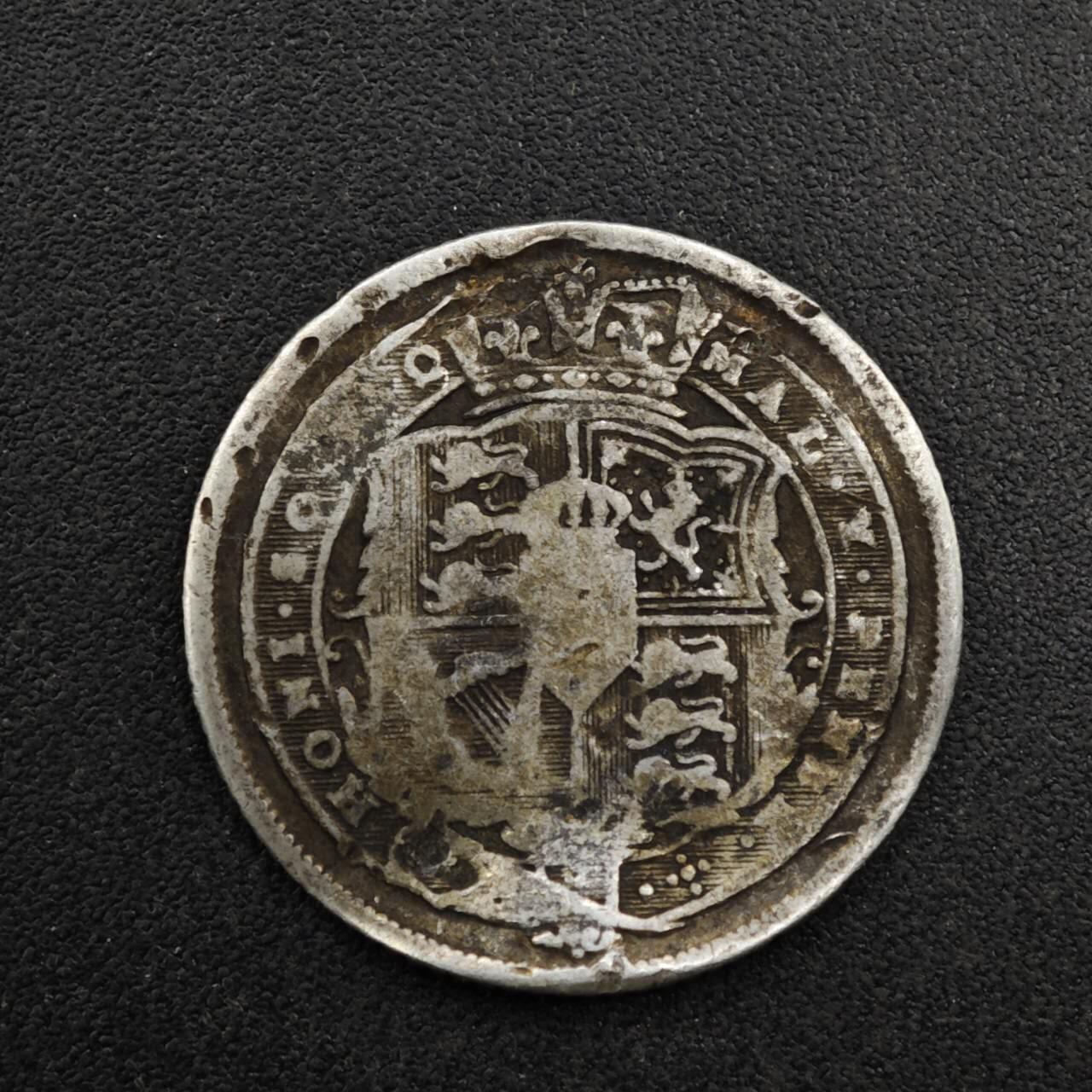 【淘币小摊】实时拍第八百二十七拍   散币场   满百包邮可预留二周 每周一统一发货   英国1816年乔治三世6便士银币