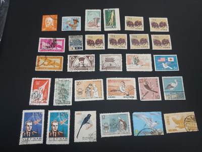 博彦收藏  TM 12月20日 8点 邮票专场 全场包邮 - 外国邮票一组，个别瑕疵，大部分上品