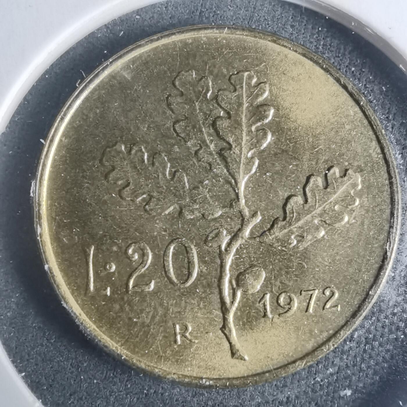 沼泽如烟--第931场 意大利1972年20里拉