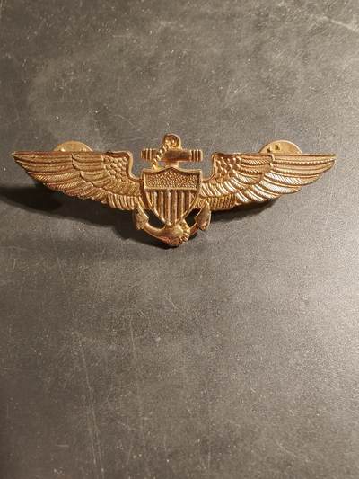 老王徽章第169期 - 美国海军陆战队飞行员证章       3英寸