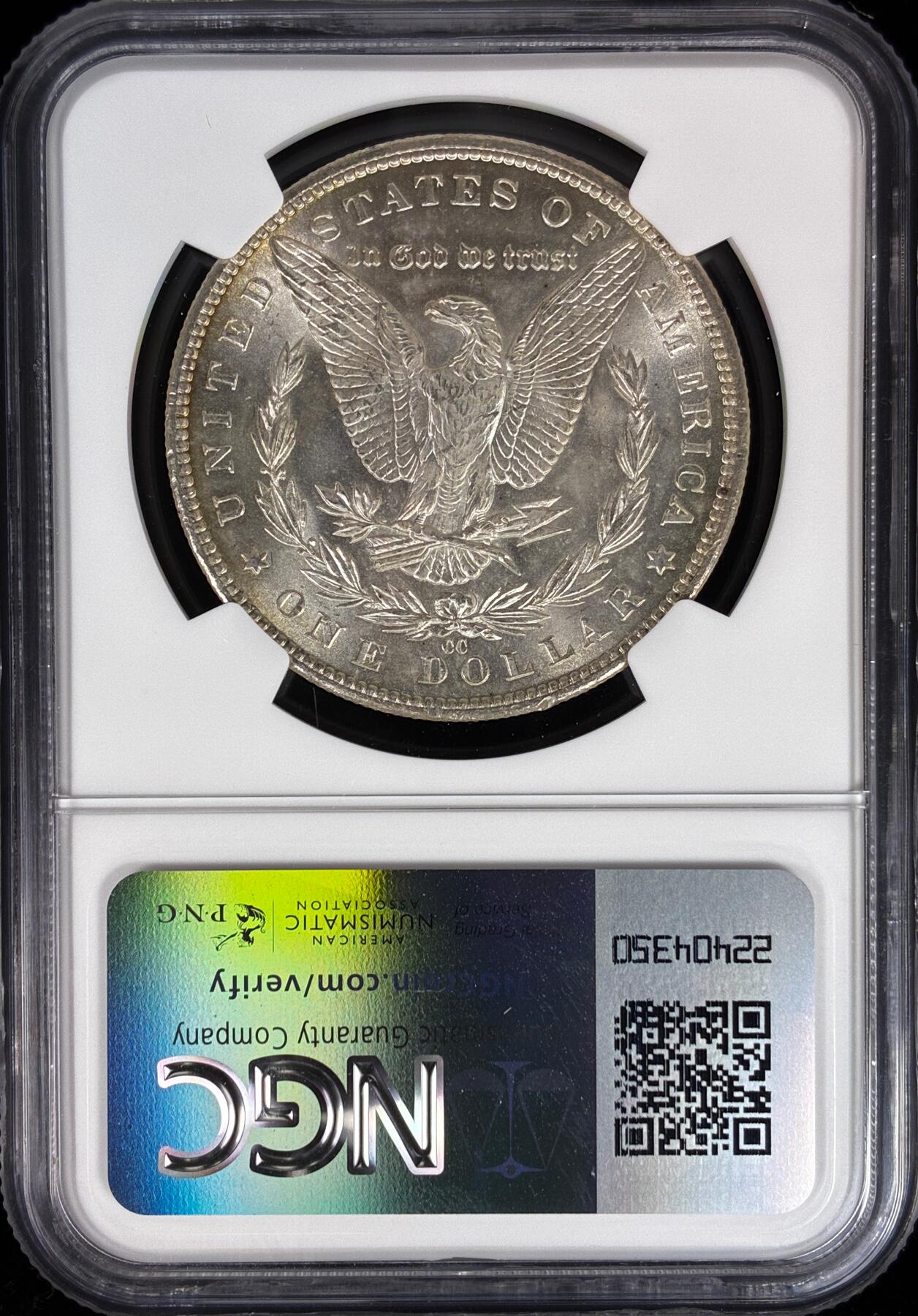 【雨安】【直播拍卖】【世界币章121期-评级币】2025-12-20 周六 19:30 保真 [评级美洲] USA 美国 1美元 摩根 1884年CC  NGC-MS64 车轮光