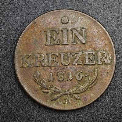 【淘币小摊】实时拍第八百二十七拍   散币场   满百包邮可预留二周 每周一统一发货   - 奥地利1816年1克鲁泽铜币