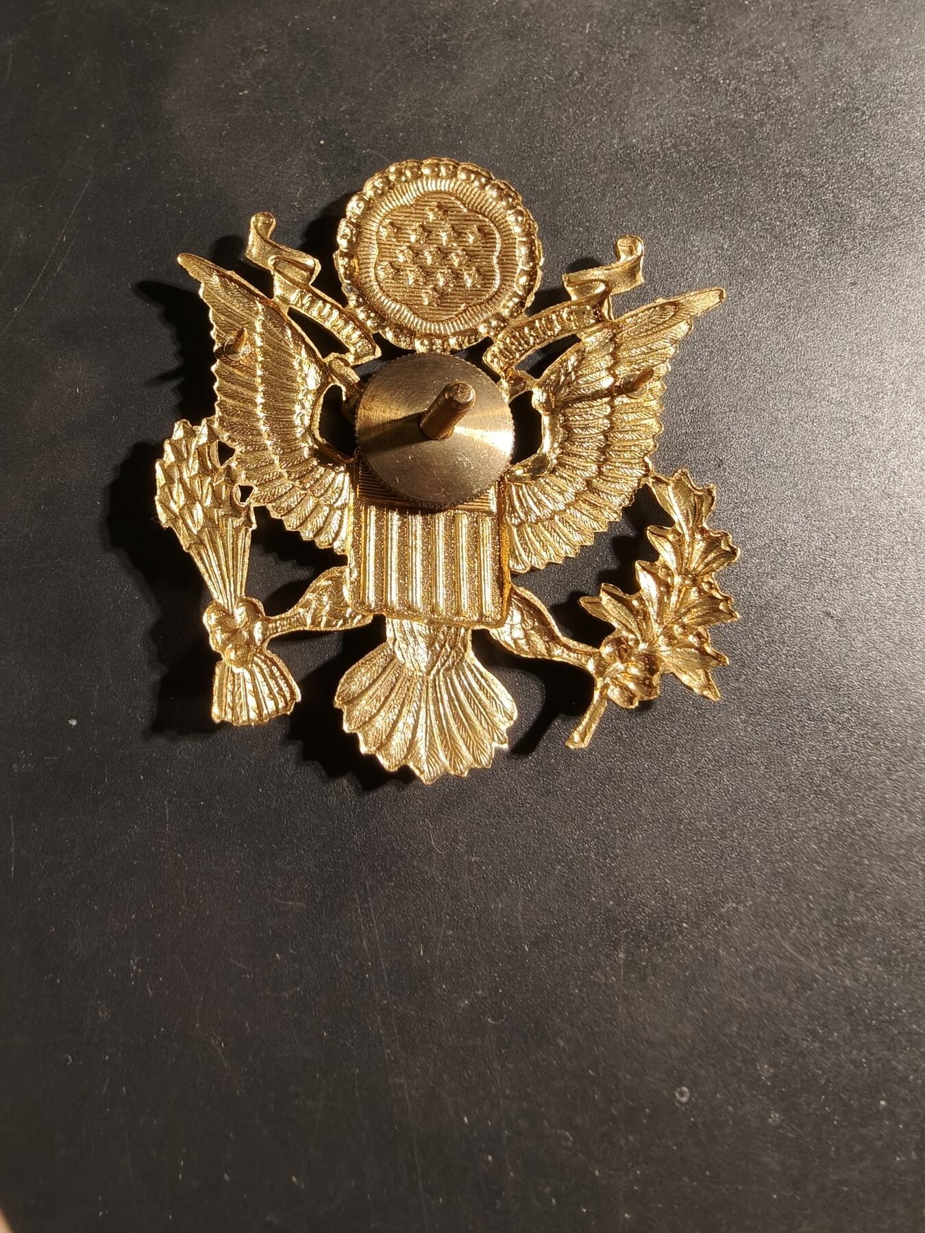 老王徽章第169期 美国陆军军官大檐帽帽徽