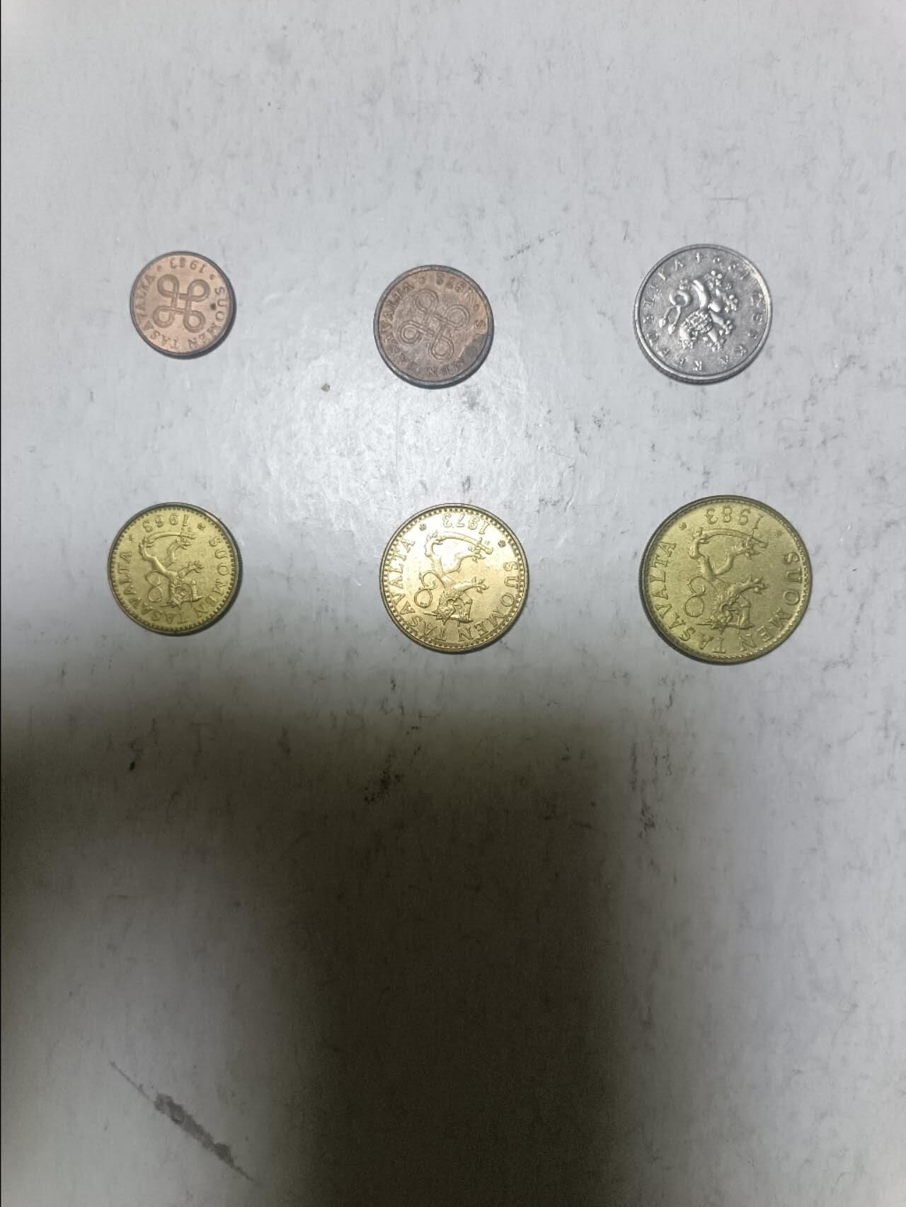 【20251216】非全新纸币和硬币第314场 欧洲国家6枚硬币不同版本