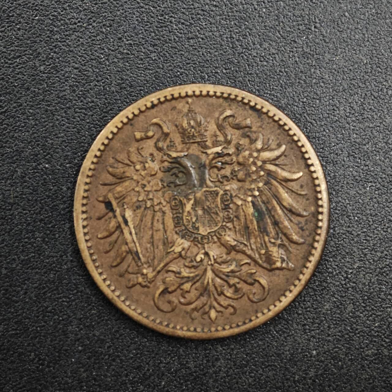 【淘币小摊】实时拍第八百二十七拍   散币场   满百包邮可预留二周 每周一统一发货   奥地利1914年2赫勒铜币