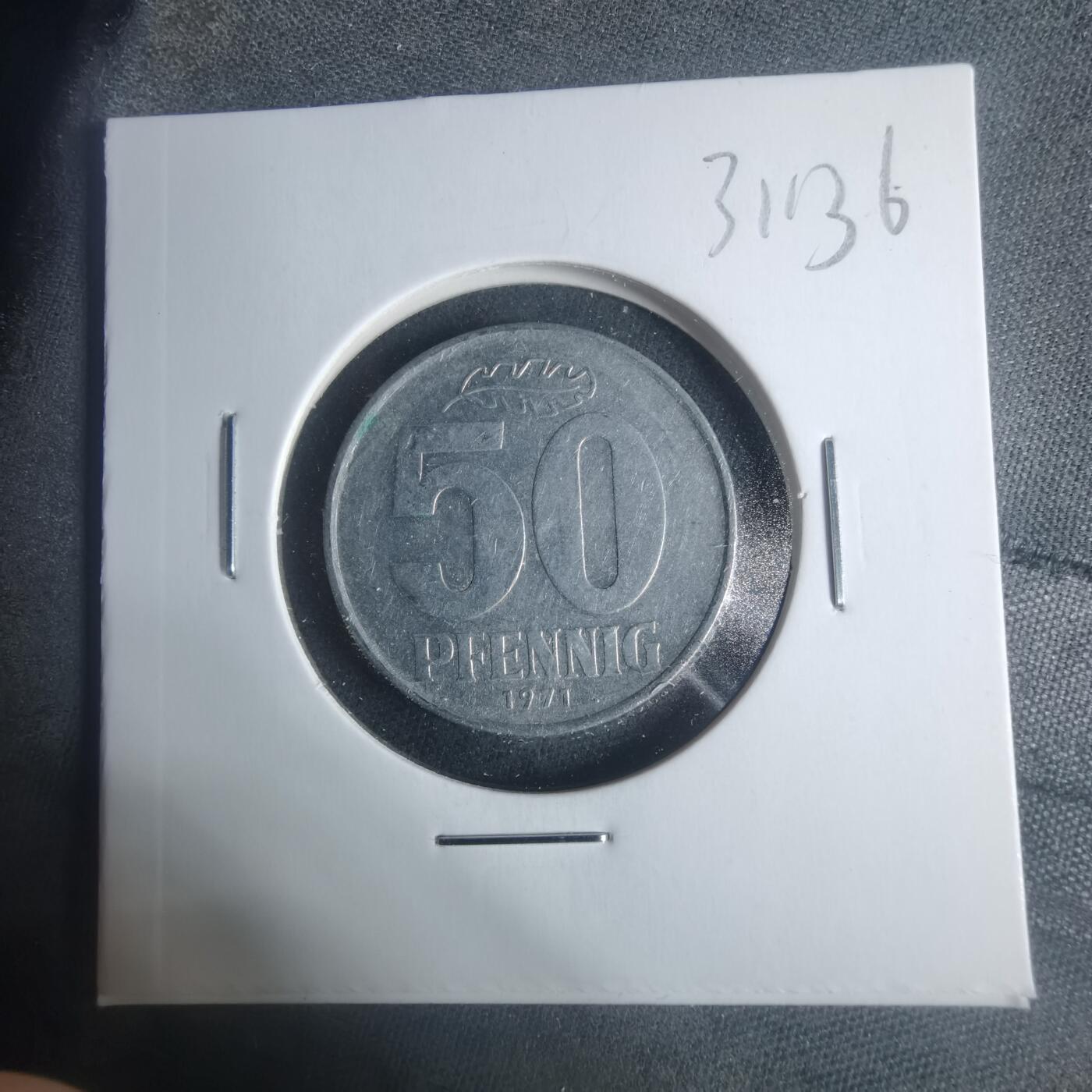 沼泽如烟--第931场 东德1971年50芬尼