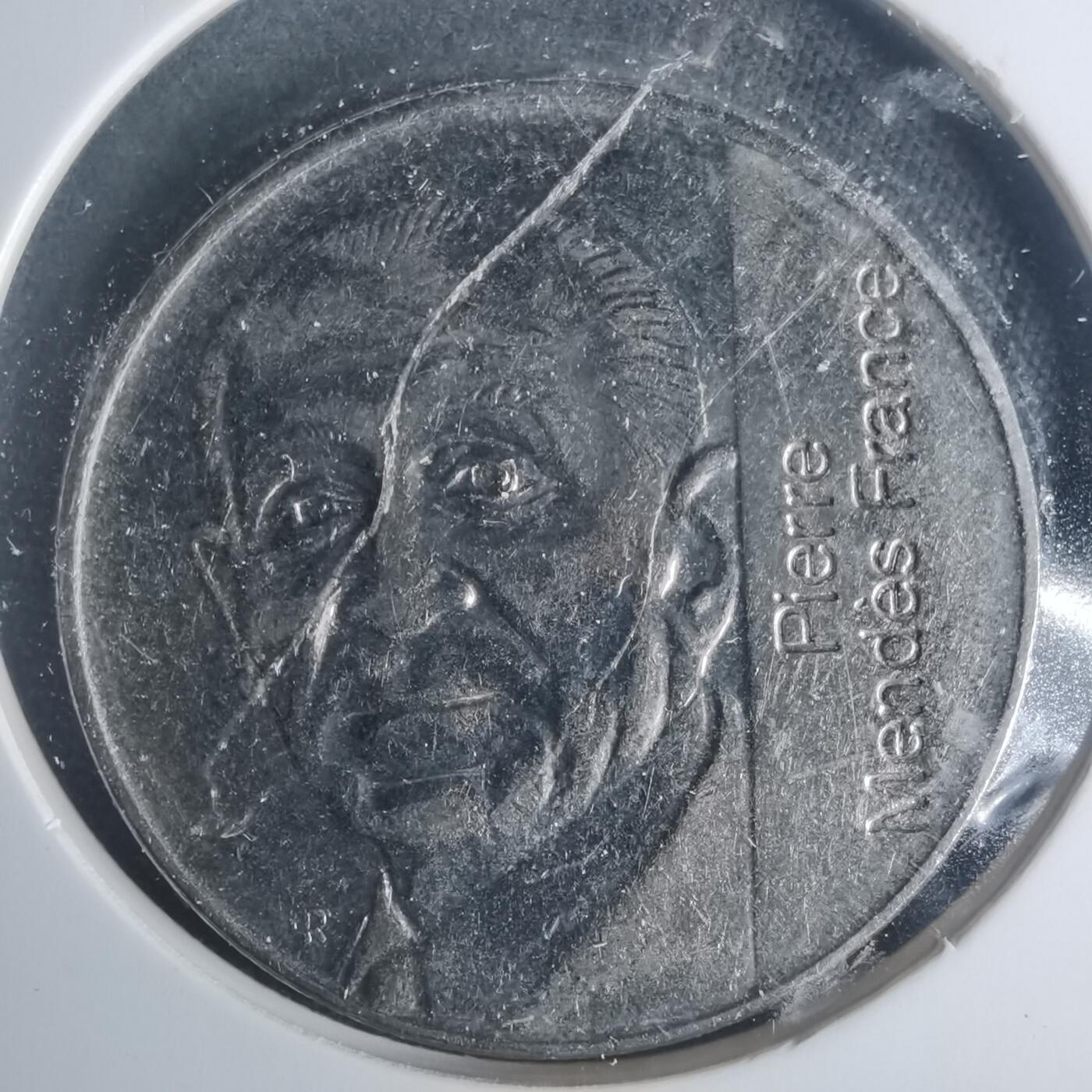 沼泽如烟--第931场 法国1992年5法郎纪念币