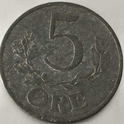 Krab外币市集Vol.26 - 丹麦1949年5欧尔