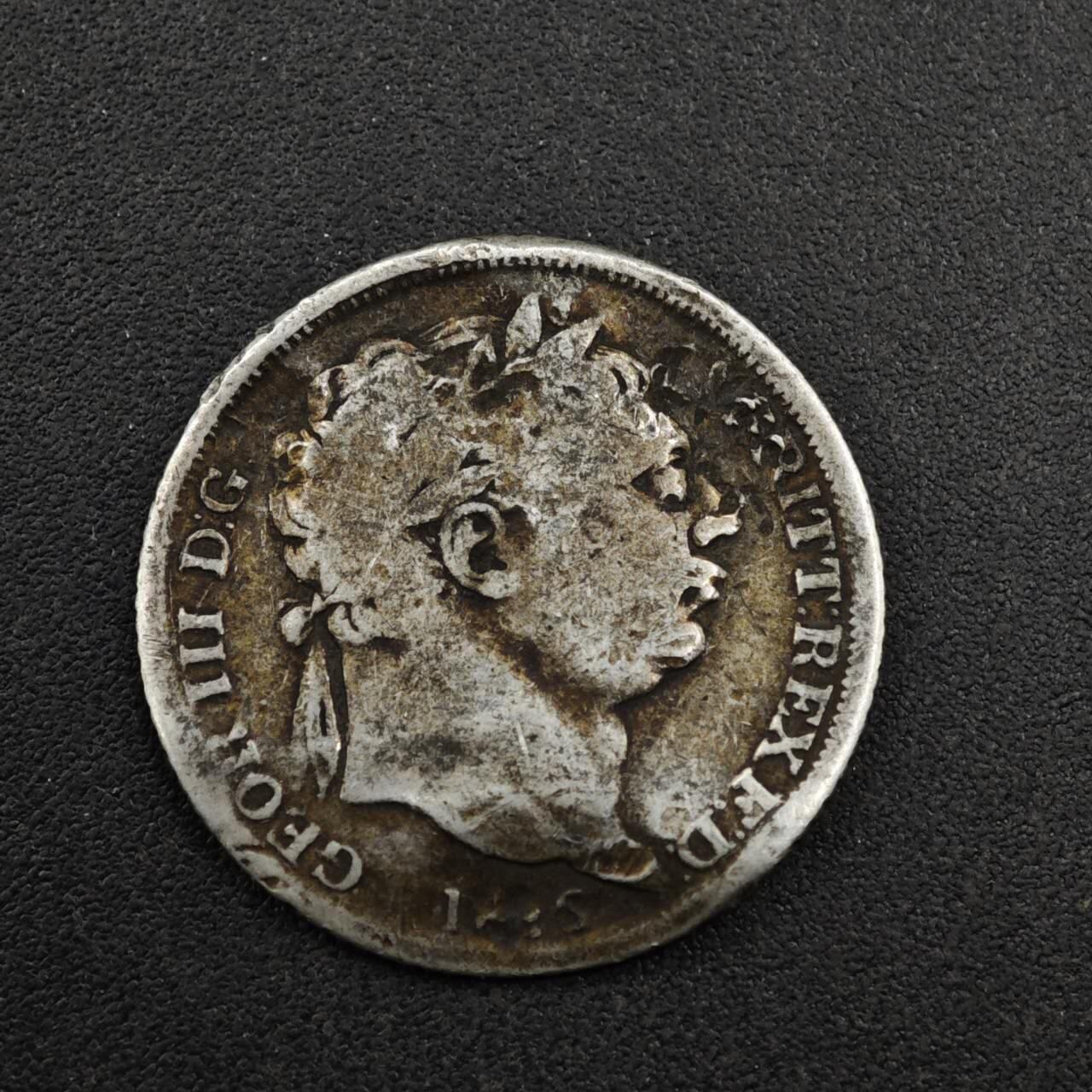 【淘币小摊】实时拍第八百二十七拍   散币场   满百包邮可预留二周 每周一统一发货   英国1816年乔治三世6便士银币