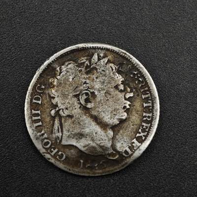 【淘币小摊】实时拍第八百二十七拍   散币场   满百包邮可预留二周 每周一统一发货   - 英国1816年乔治三世6便士银币