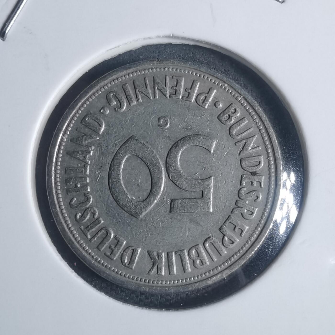 沼泽如烟--第932场 德国1950年50芬尼